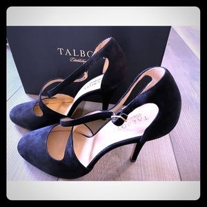 👉🏼 LIKE NEW Talbots “Luisa” Black Suede 4” Heels